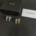 YSL Cassandre Crystal Mini Stud Earrings