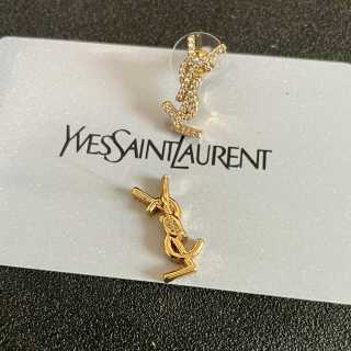 YSL Cassandre Crystal Mini Stud Earrings