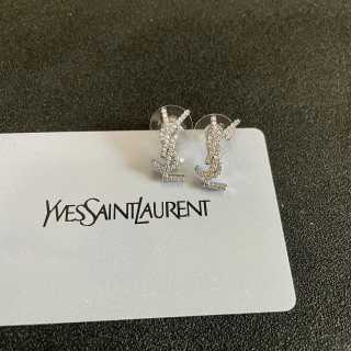 YSL Cassandre Crystal Mini Stud Earrings