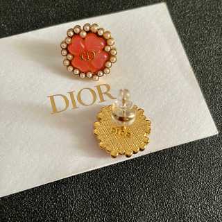 Dior Bloom Pearl Medallion Earrings