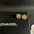 Chanel Delicate Bloom Flower Stud Earrings