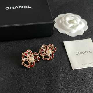 Chanel Timeless Floral Stud Earrings