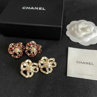 Chanel Timeless Floral Stud Earrings
