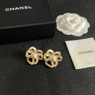 Chanel Timeless Floral Stud Earrings