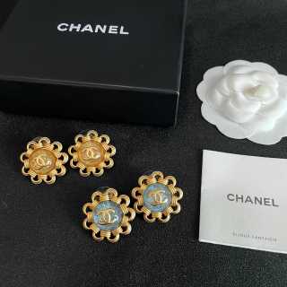 Chanel Timeless Bloom Stud Earrings