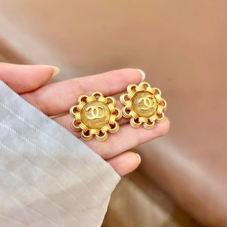 Chanel Timeless Bloom Stud Earrings