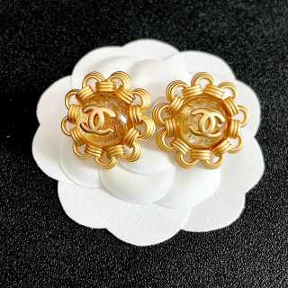 Chanel Timeless Bloom Stud Earrings