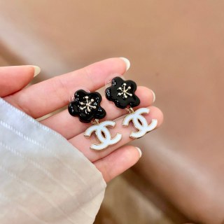 Chanel Timeless Flower Stud Earrings