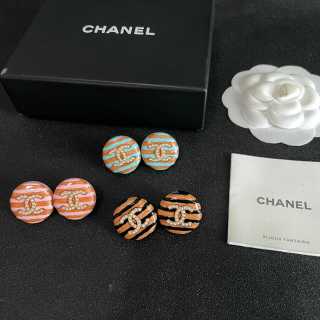 Chanel Artistic Round Stud Earrings