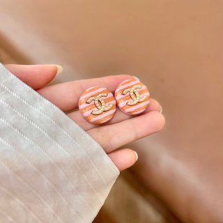 Chanel Artistic Round Stud Earrings