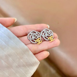 Chanel Timeless Bloom Rose Earrings