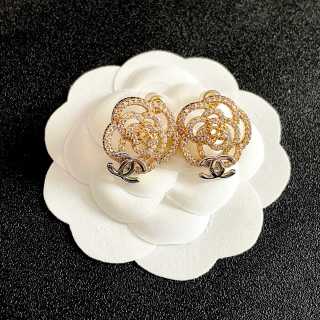 Chanel Timeless Bloom Rose Earrings