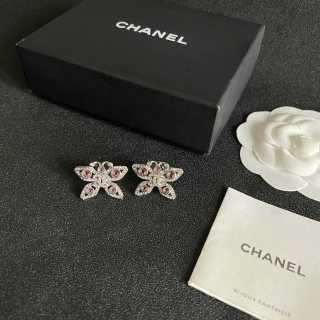 Chanel Crystal Bow Statement Earrings