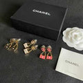 Chanel Romantic Ribbon Bow Earrings
