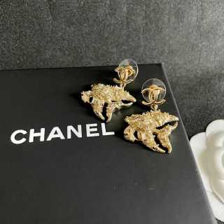 Chanel Elegant Ocean Charm Drop Earrings