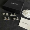 Chanel Elegant Signature CC Stud Earrings