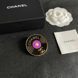 Chanel Art Deco Purple Gem Brooch