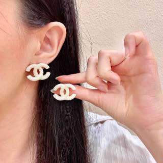Chanel Elegant Signature CC Stud Earrings