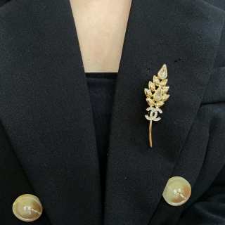 Chanel Elegant Butterfly Crystal Brooch