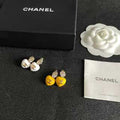 Chanel Fresh Fruit Charm Stud Earrings