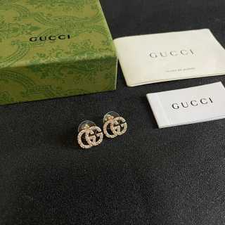 Gucci GG Pavé Crystal Mini Stud Earrings
