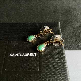 YSL Jardin Éclat Gemstone Drop Earrings