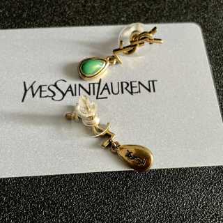 YSL Jardin Éclat Gemstone Drop Earrings