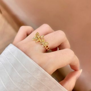 Dior Butterfly Bloom Crystal Ring