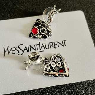 YSL Jardin Éclat Floral Crystal Earrings