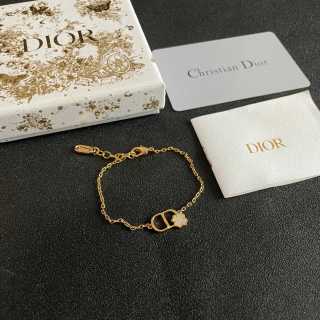 Dior Livia CD Floral Link Chain Bracelet