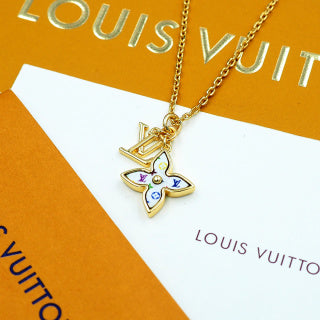 Louis Vuitton Blossom Flower Pendant Necklace
