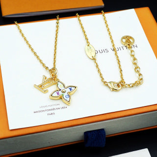 Louis Vuitton Blossom Flower Pendant Necklace