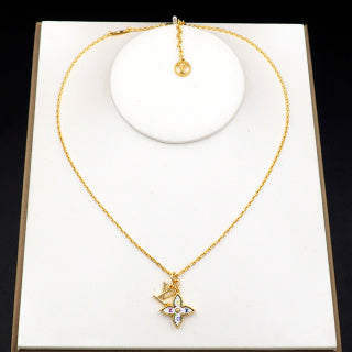 Louis Vuitton Blossom Flower Pendant Necklace