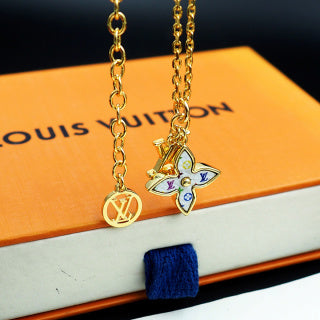 Louis Vuitton Blossom Flower Pendant Necklace