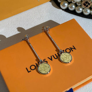 Louis Vuitton Heritage Medallion Drop Stud Earrings