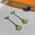 Louis Vuitton Heritage Medallion Drop Stud Earrings