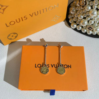 Louis Vuitton Heritage Medallion Drop Stud Earrings
