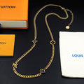 Louis Vuitton Monogram Link Chain Necklace