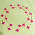 Van Cleef & Arpels 20-Motif Alhambra Long Necklace in Rose Gold