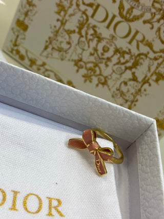 Dior Rosaline Bow Ribbon Ring
