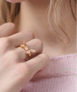 Dior Rosaline Bow Ribbon Ring
