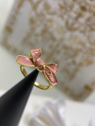 Dior Rosaline Bow Ribbon Ring