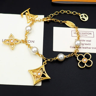 Louis Vuitton Pearl Blossom Charm Bracelet