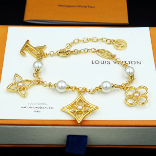 Louis Vuitton Pearl Blossom Charm Bracelet