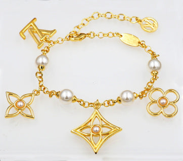 Louis Vuitton Pearl Blossom Charm Bracelet