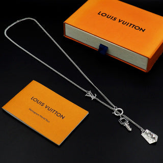 Louis Vuitton Travel Lock Charm Necklace