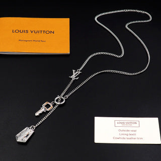 Louis Vuitton Travel Lock Charm Necklace