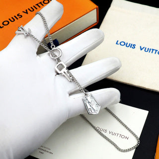 Louis Vuitton Travel Lock Charm Necklace