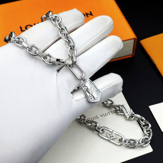 Louis Vuitton Monogram Link Chain Necklace