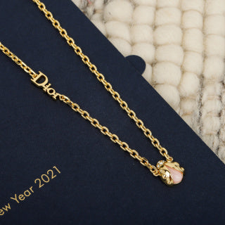 Dior Liora Rose Charm Chain Necklace